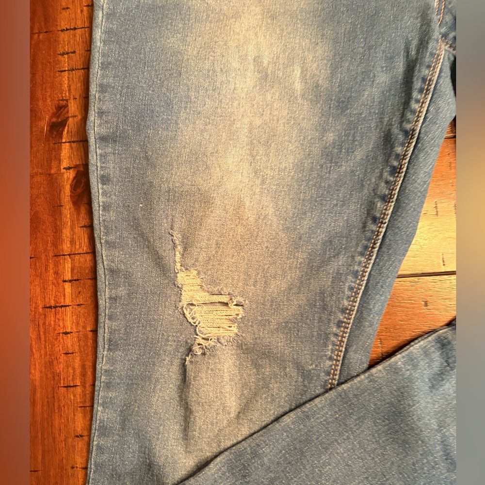 Indigo Poppy Distressed - Size 16 - Fun, Stretchy, Comfortable - Picture 6 of 13